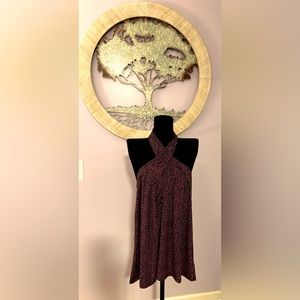 Michael Michael Kors 1X Animal-Print Halter-Neck Sleeveless top